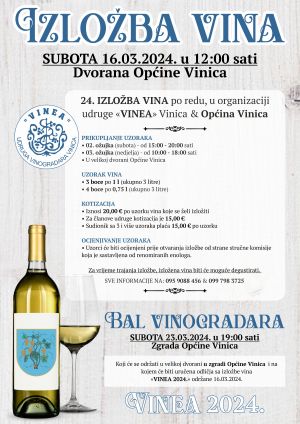 24. izložba vina &quot;VINEA&quot; Vinica